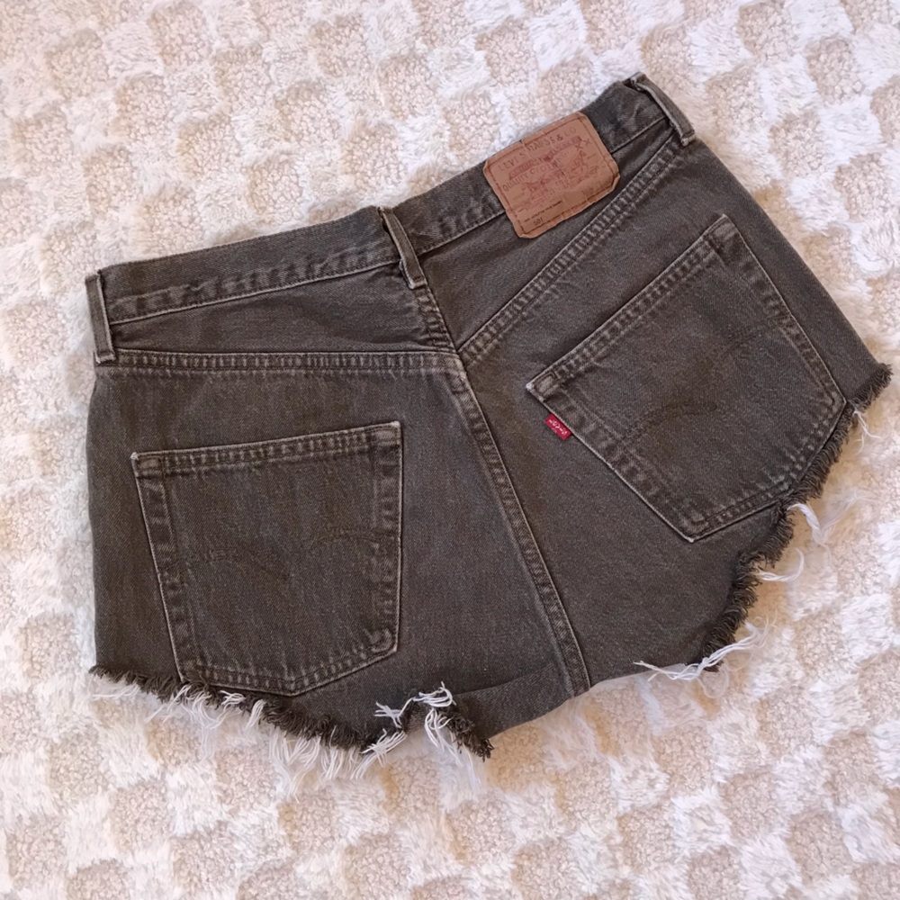Levi’s 501 Mini Distressed High Rise Shorts
